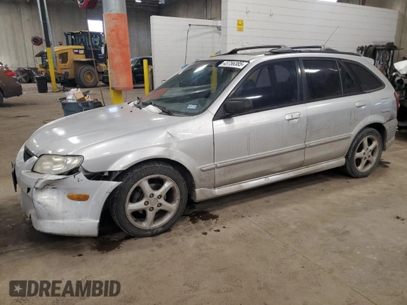 2002 Mazda Protege z VIN JM1BJ245X21565456, wystawiony jako Copart lot #43756385 z przebiegiem 195 892 mil mil oraz Szkoda całkowita • Salvage title. Historia ofert i sprzedaży dostępna na DreamBid. Obrazek 1.