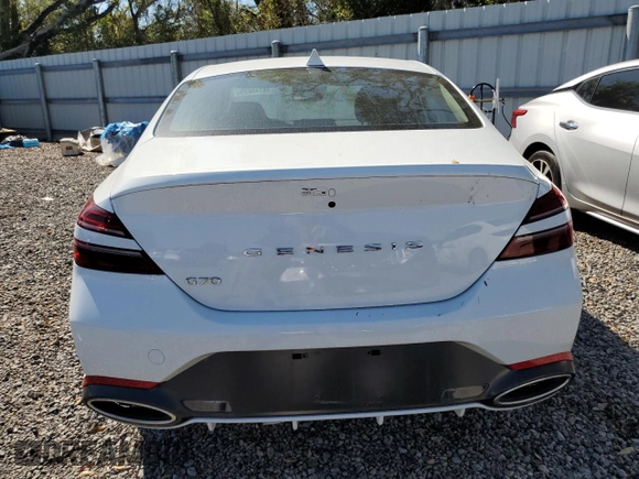 2025 Genesis G70 2.5T with VIN KMTG34SC0SU150613, listed as a Copart auction lot 48740825 with Not provided miles and Salvage title. Bid and sale history available at DreamBid. Image 6.