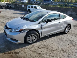 2012 Honda Civic Cpe EX with VIN 2HGFG3B88CH561364, listed as a Copart auction lot 72280644 with 233,427 mi miles and Salvage Title. Bid and sale history available at carsss.com. Image 1.