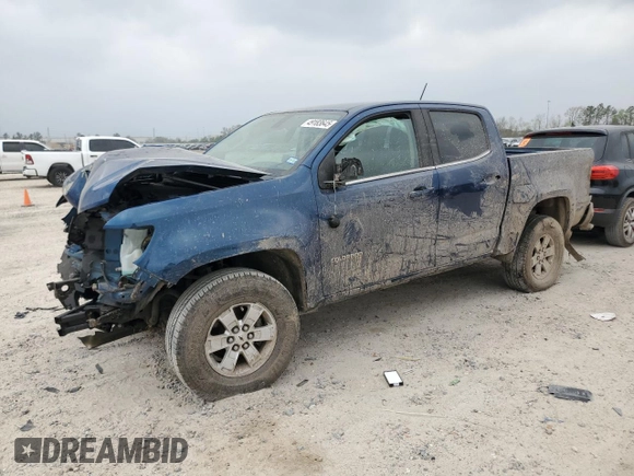 2019 Chevrolet Colorado 2WD Work Truck z VIN 1GCGSBEN4K1279863, wystawiony jako Copart lot #49183645 z przebiegiem 92 728 mil mil oraz Szkoda całkowita • Salvage title. Historia ofert i sprzedaży dostępna na DreamBid. Obrazek 1.