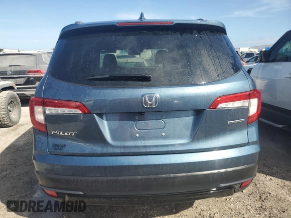 2022 HONDA PILOT SE with VIN 5FNYF5H26NB014305, listed as a Copart auction lot 41540365 with Not Provided miles and Non Repairable. Bid and sale history available at DreamBid. Image 6.