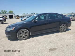 2014 Volkswagen Passat Wolfsburg Ed with VIN 1VWAS7A37EC024766, listed as a Copart auction lot 52601285 with 154,034 mi miles and Clean Title. Bid and sale history available at carsss.com. Image 1.