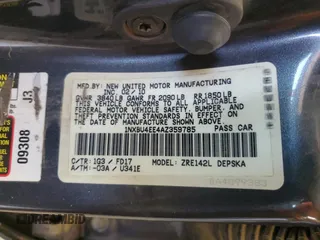 2010 Toyota Corolla with VIN 1NXBU4EE4AZ359785, listed as a Copart auction lot 58865065 with 232,146 mi miles and Clean title. Bid and sale history available at DreamBid. Image 12.