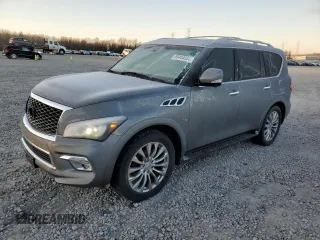 2017 Infiniti QX80 with VIN JN8AZ2NF1H9640328, listed as a Copart auction lot 86484684 with 132,158 mi miles and Salvage Title. Bid and sale history available at carsss.com. Image 1.