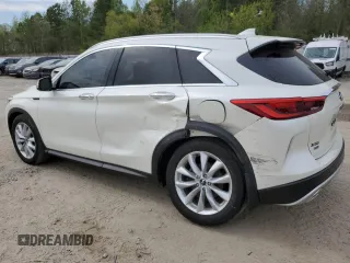 2019 Infiniti QX50 Essential with VIN 3PCAJ5M38KF121754, listed as a Copart auction lot 53316185 with 50,966 mi miles and Salvage title. Bid and sale history available at DreamBid. Image 2.