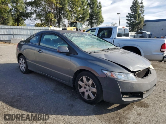 2010 Honda Civic Cpe LX with VIN 2HGFG1B63AH524643, listed as a Copart auction lot 54616325 with 0 mi miles and Salvage Title. Bid and sale history available at carsss.com. Image 4.