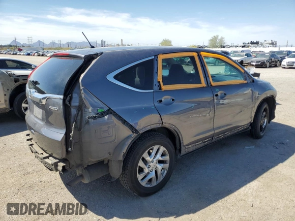2015 Honda CR-V EX with VIN 5J6RM4H59FL028710, listed as a Copart auction lot 50399465 with 157,256 mi miles and Salvage Title. Bid and sale history available at DreamBid. Image 3.