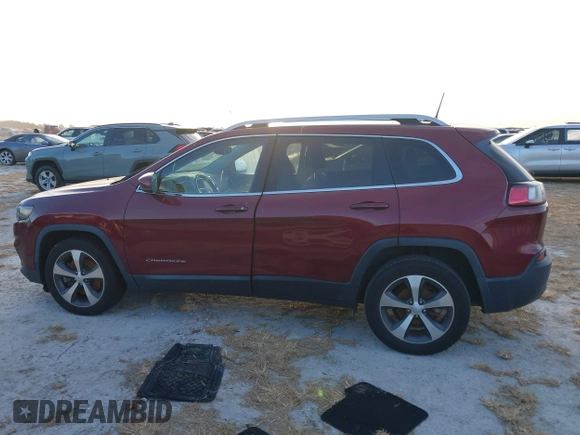 2020 Jeep Cherokee Limited with VIN 1C4PJLDB0LD592408, listed as a IAAI auction lot 40615701 with 1 mi miles. Bid and sale history available at carsss.com. Image 14.