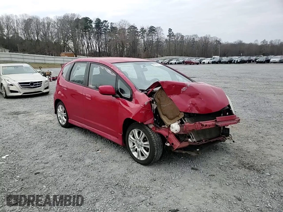 2009 Honda Fit Sport with VIN JHMGE88439S004369, listed as a Copart auction lot 48160115 with 190,132 mi miles and Salvage Title. Bid and sale history available at carsss.com. Image 10.
