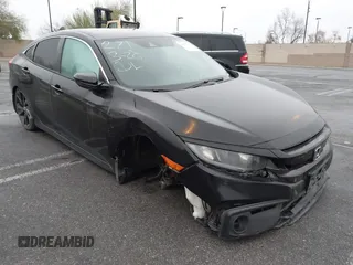 2020 Honda Civic Sedan Sport with VIN 2HGFC2F85LH592247, listed as a IAAI auction lot 41232287 with 77,624 mi miles. Bid and sale history available at carsss.com. Image 1.
