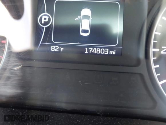 2017 Kia Optima LX with VIN 5XXGT4L33HG129749, listed as a IAAI auction lot 40360996 with 174,803 mi miles. Bid and sale history available at carsss.com. Image 15.