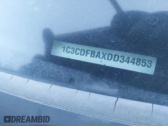 2013 Dodge Dart SXT with VIN 1C3CDFBAXDD344853, listed as a IAAI auction lot 42068526 with 114,287 mi miles and . Bid and sale history available at DreamBid. Image 9.