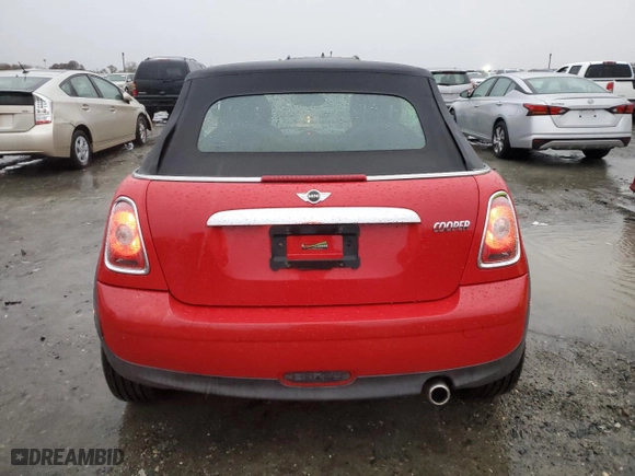 2009 MINI Cooper Convertible with VIN WMWMR33539TU96291, listed as a Copart auction lot 83849744 with 65,056 mi miles and Salvage Title. Bid and sale history available at carsss.com. Image 6.
