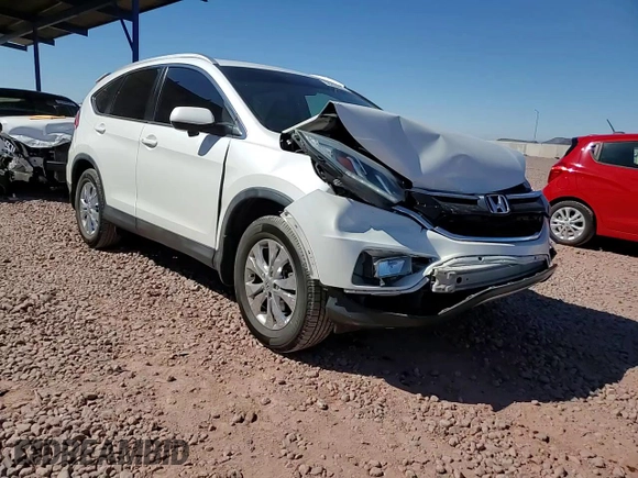 2015 Honda CR-V EX-L with VIN 5J6RM4H72FL051375, listed as a Copart auction lot 50265015 with 104,791 mi miles and Salvage Title. Bid and sale history available at DreamBid. Image 12.
