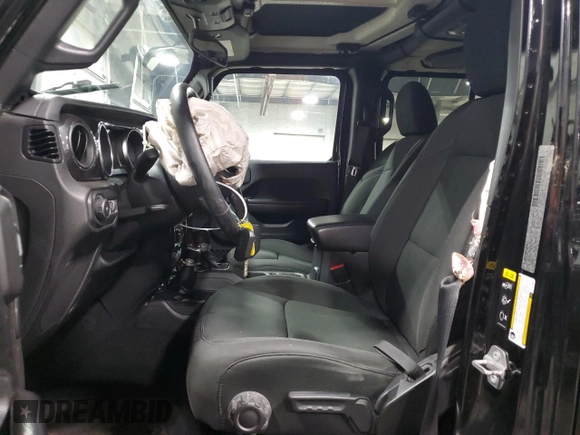 2020 Jeep Wrangler Unlimited Sport Altitude with VIN 1C4HJXDG1LW190876, listed as a Copart auction lot 54602445 with 75,875 mi miles and Salvage title. Bid and sale history available at DreamBid. Image 7.