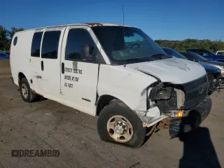 2006 Chevrolet Express Cargo Van with VIN 1GCGG25VX61170461, listed as a Copart auction lot 71041014 with Not Provided miles and Non Repairable. Bid and sale history available at carsss.com. Image 4.
