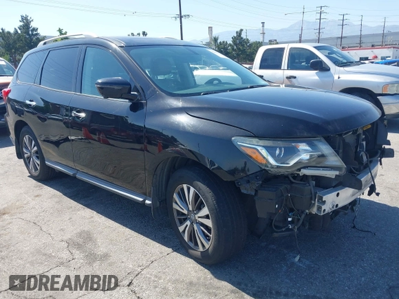 2017 Nissan Pathfinder SL with VIN 5N1DR2MN9HC912818, listed as a IAAI auction lot 42393651 with 59,113 mi miles and . Bid and sale history available at DreamBid. Image 1.
