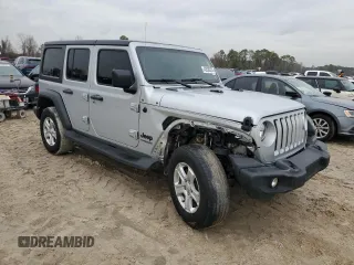 2022 Jeep Wrangler Unlimited Sport S with VIN 1C4HJXDG5NW239967, listed as a Copart auction lot 42630375 with 65,568 mi miles and Salvage Title. Bid and sale history available at carsss.com. Image 4.