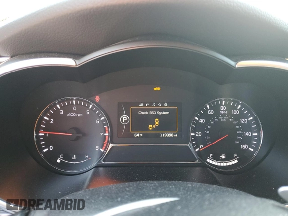2015 Kia Optima SX Turbo with VIN 5XXGR4A64FG369434, listed as a Copart auction lot 53013555 with 119,398 mi miles and Salvage title. Bid and sale history available at DreamBid. Image 9.