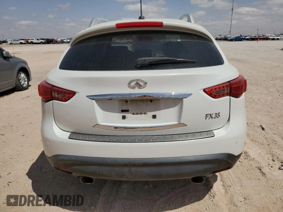 2010 Infiniti FX with VIN JN8AS1MU7AM801086, listed as a Copart auction lot 51745085 with 105,162 mi miles and Clean title. Bid and sale history available at DreamBid. Image 6.