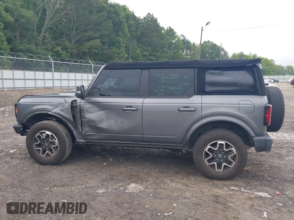 2021 Ford Bronco with VIN 1FMDE5DH9MLA62853, listed as a IAAI auction lot 42413256 with 65,000 mi miles and . Bid and sale history available at DreamBid. Image 14.