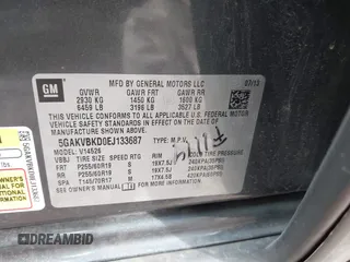 2014 Buick Enclave Leather with VIN 5GAKVBKD0EJ133687, listed as a IAAI auction lot 40852493 with 172,293 mi miles and . Bid and sale history available at DreamBid. Image 9.