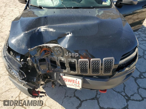 2021 Jeep Cherokee Trailhawk with VIN 1C4PJMBX6MD110109, listed as a Copart auction lot 45343445 with 93,124 mi miles and Salvage title. Bid and sale history available at DreamBid. Image 13.