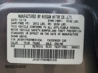 2015 Infiniti Q70 z VIN JN1BY1PR6FM831034, wystawiony jako Copart lot #51889835 z przebiegiem 128 220 mil mil oraz Szkoda całkowita • Salvage title. Historia ofert i sprzedaży dostępna na DreamBid. Obrazek 13.