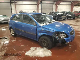 2009 Kia Rio LX with VIN KNADE243196505992, listed as a Copart auction lot 46054315 with 118,647 mi miles and Clean Title. Bid and sale history available at carsss.com. Image 4.