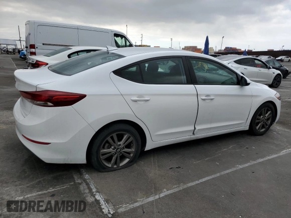 2018 Hyundai Elantra SEL with VIN 5NPD84LF8JH298500, listed as a Copart auction lot 54723435 with 53,803 mi miles and Salvage Title. Bid and sale history available at DreamBid. Image 3.