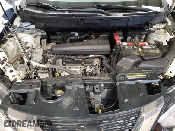 2017 Nissan Rogue SV with VIN KNMAT2MV9HP528295, listed as a Copart auction lot 63318355 with 130,536 mi miles and Salvage title. Bid and sale history available at DreamBid. Image 12.