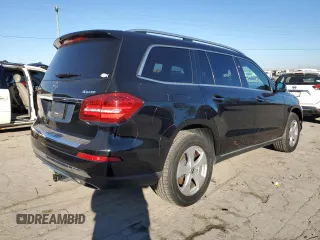 2018 Mercedes-Benz GLS 450 with VIN 4JGDF6EE3JB100554, listed as a Copart auction lot 80287543 with 120,206 mi miles and . Bid and sale history available at DreamBid. Image 3.