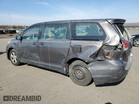 2013 Toyota Sienna L with VIN 5TDZK3DC5DS389664, listed as a Copart auction lot 46168265 with 79,962 mi miles and Salvage Title. Bid and sale history available at carsss.com. Image 2.