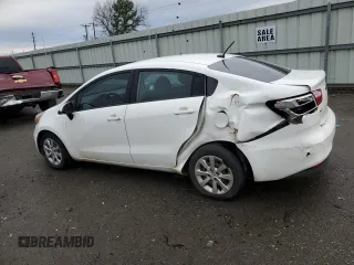 2016 Kia Rio LX with VIN KNADM4A35G6621955, listed as a Copart auction lot 47603935 with 73,766 mi miles and Salvage Title. Bid and sale history available at carsss.com. Image 2.