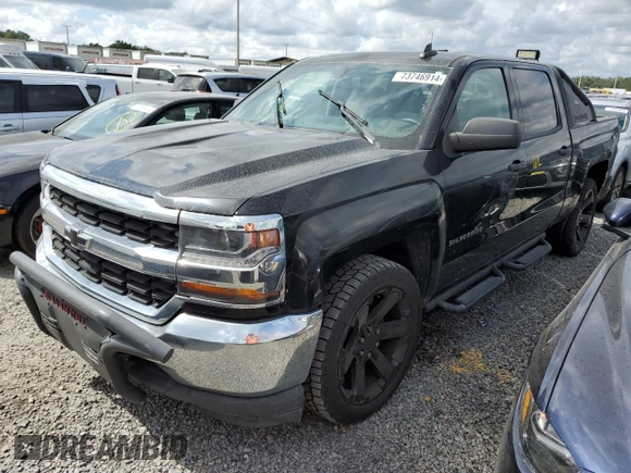 2016 Chevrolet Silverado 1500 LS with VIN 3GCPCNEC5GG268523, listed as a Copart auction lot 73746914 with Not Provided miles and Salvage Title. Bid and sale history available at DreamBid. Image 1.