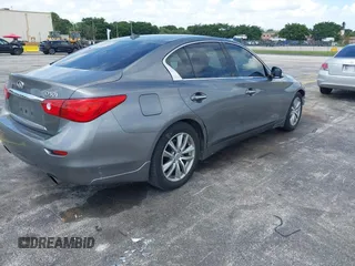 2015 Infiniti Q50 with VIN JN1BV7AP3FM347115, listed as a IAAI auction lot 42787619 with 213,995 mi miles and . Bid and sale history available at DreamBid. Image 4.