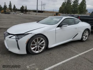 2018 Lexus LC with VIN JTHHP5AY4JA001016, listed as a Copart auction lot 53820545 with 0 mi miles and Salvage Title. Bid and sale history available at carsss.com. Image 1.