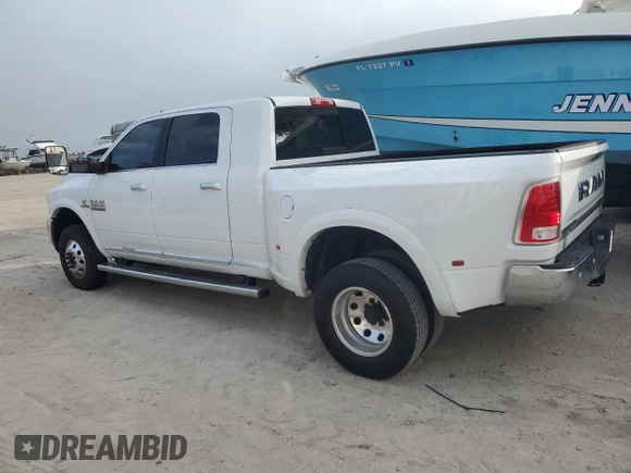 2017 Ram 3500 Longhorn with VIN 3C63RRNLXHG766715, listed as a Copart auction lot 76456104 with 51,293 mi miles and Salvage Title. Bid and sale history available at carsss.com. Image 2.