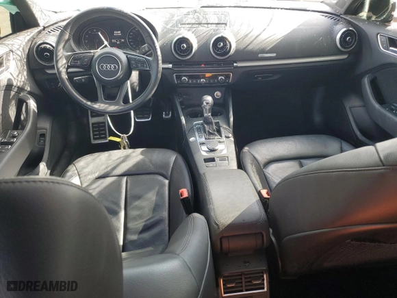 2017 Audi A3 Sedan Premium with VIN WAUAUGFF6H1036520, listed as a Copart auction lot 51693975 with 57,721 mi miles and Salvage Title. Bid and sale history available at carsss.com. Image 8.