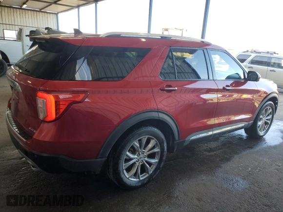 2023 Ford Explorer Limited with VIN 1FMSK8FH6PGB41411, listed as a Copart auction lot 53664475 with 40,062 mi miles and Salvage title. Bid and sale history available at DreamBid. Image 3.