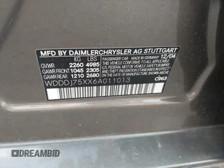 2006 Mercedes-Benz CLS 500 with VIN WDDDJ75XX6A011013, listed as a IAAI auction lot 37291476 with Not provided miles and . Bid and sale history available at DreamBid. Image 9.