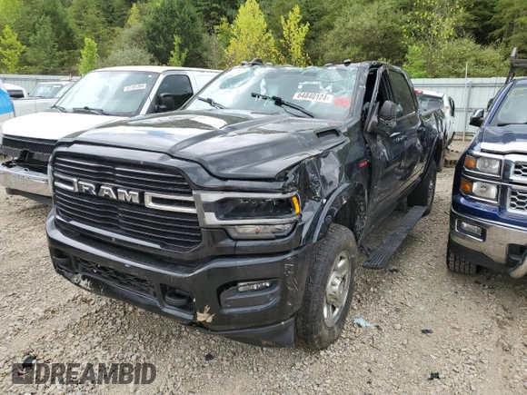 2019 Ram 2500 Laramie with VIN 3C6UR5FJ5KG656219, listed as a Copart auction lot 64840124 with 0 mi miles and Salvage Title. Bid and sale history available at carsss.com. Image 1.