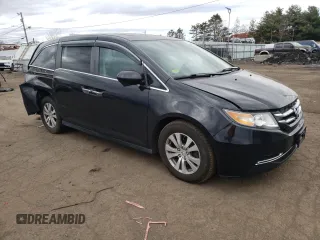 2017 Honda Odyssey EX-L with VIN 5FNRL5H68HB023916, listed as a Copart auction lot 48924965 with 121,603 mi miles and Salvage Title. Bid and sale history available at DreamBid. Image 4.