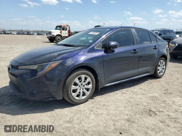 2025 Toyota Corolla LE with VIN 5YFB4MDE9SP239632, listed as a Copart auction lot 48949005 with 6,116 mi miles and Salvage Title. Bid and sale history available at carsss.com. Image 1.