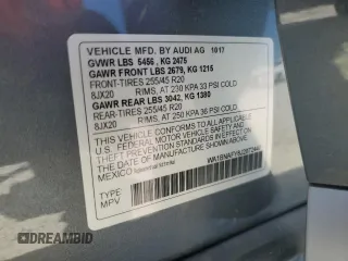 2018 Audi Q5 Premium Plus with VIN WA1BNAFY8J2072447, listed as a Copart auction lot 64939895 with 44,035 mi miles and Salvage title. Bid and sale history available at DreamBid. Image 13.