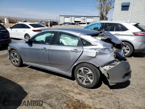 2019 Honda Civic Sedan LX with VIN 19XFC2F68KE007670, listed as a Copart auction lot 48559845 with 0 mi miles and Salvage Title. Bid and sale history available at carsss.com. Image 2.