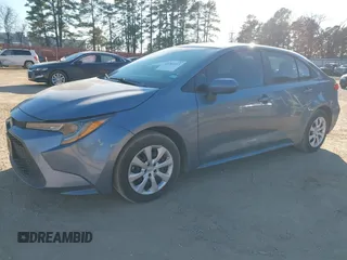 2022 Toyota Corolla LE with VIN 5YFEPMAE3NP335687, listed as a IAAI auction lot 41361115 with 54,105 mi miles and . Bid and sale history available at DreamBid. Image 2.