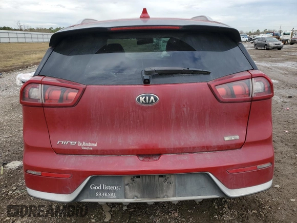 2017 Kia Niro EX with VIN KNDCC3LCXH5047255, listed as a Copart auction lot 88517085 with 164,104 mi miles and Salvage Title. Bid and sale history available at carsss.com. Image 6.