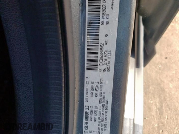 2013 Chrysler 200 Touring z VIN 1C3CCBBB5DN558082, wystawiony jako Copart lot #55348835 z przebiegiem 154 329 mil mil oraz Szkoda całkowita • Salvage title. Historia ofert i sprzedaży dostępna na DreamBid. Obrazek 13.