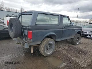 1993 Ford Bronco Custom with VIN 1FMEU15H0PLB25986, listed as a Copart auction lot 47622775 with 196,277 mi miles and Clean title. Bid and sale history available at DreamBid. Image 3.